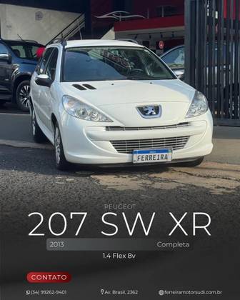 PEUGEOT 207 1.4 XR SPORT SW 8V FLEX 4P MANUAL PEUGEOT 207 1.4 XR SPORT SW 8V FLEX 4P MANUAL